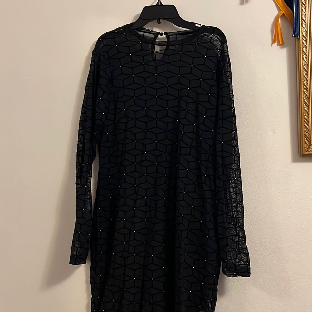 Sheer black dress